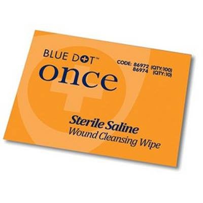 Blue Dot Sterile Saline Wound Cleansing Wipes