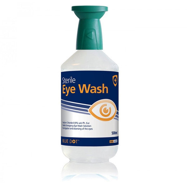 500ml Sterile Eyewash Solution with Inbuilt Eyebath